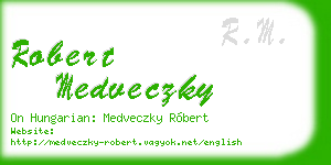 robert medveczky business card